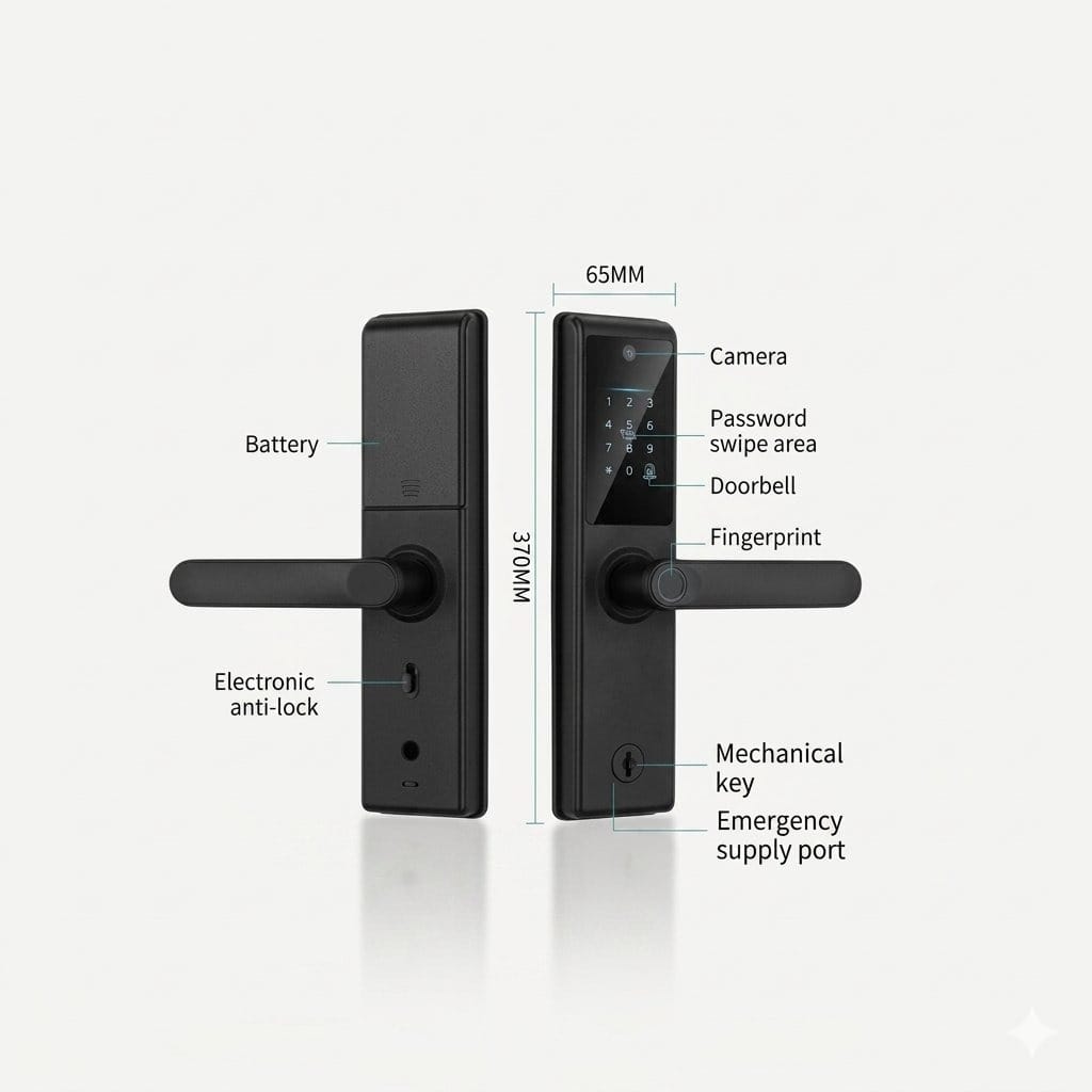Serrure intelligente X7 wifi Camera
