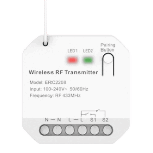Convertisseur de Signal Interrupteur Filaire en Sans Fil EBELONG ERC2208 — Émetteur RF