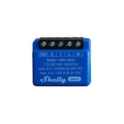 Shelly Mini 1 Gen 3 relais WIFI