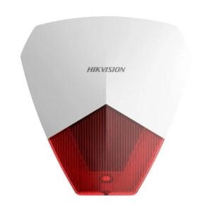 Siréne filaire Hikvision 105dB avec Flash Rouge DS-PS1-R