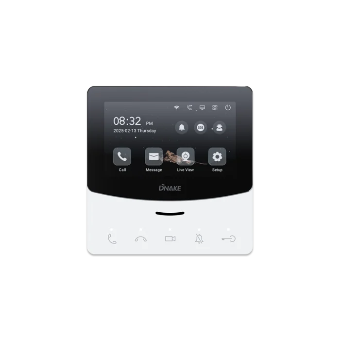 DNAKE E214 – Moniteur intérieur IP 4,3″ Linux avec écran tactile